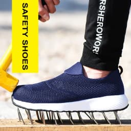 Summer Lightweight Work Sneakers Steel Toe Men Women Tennis Work Safety Shoes Breathable Construction Shoes Work Boots Footwear
