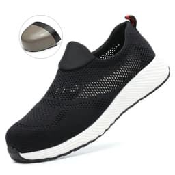 Summer Lightweight Work Sneakers Steel Toe Men Women Tennis Work Safety Shoes Breathable Construction Shoes Work Boots Footwear