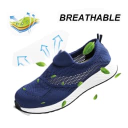 Summer Lightweight Work Sneakers Steel Toe Men Women Tennis Work Safety Shoes Breathable Construction Shoes Work Boots Footwear