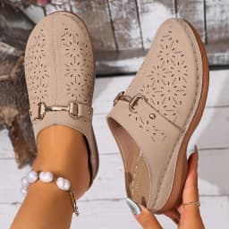 Women Slippers Lightweight Fashion Half-support Slippers Outdoor Wading Shoes Middle-aged Mother Sandals Summer Slides Women