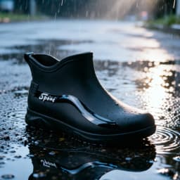 Men's Fashionable Anti-Slip Rain Shoes