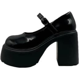 Fashionable New Thick Soled Retro Single Button Strap Women's Shoes Versatile Thick Heel Waterproof Platform Women's Single Shoe