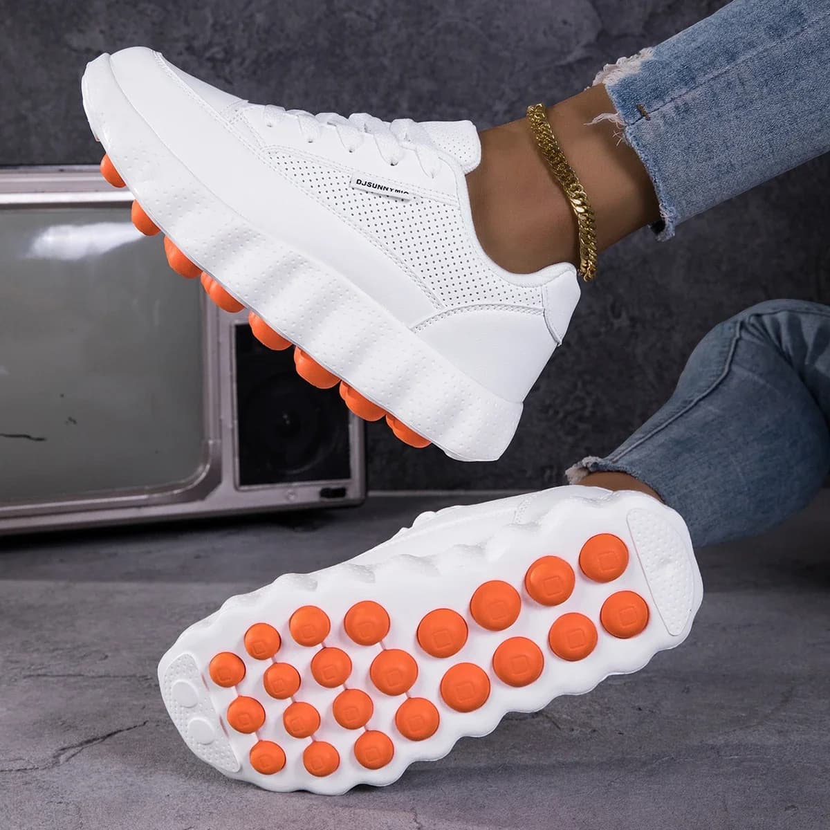 DJSUNNYMIX Women's Running Shoes New Breathable Sports Sneakers Walking Shoes Women's casual and Versatile shoes