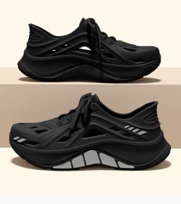 Thick soled perforated shoes for men summer new style driver's driving anti slip and anti odor soft bottom EVA sandals for men