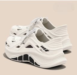 Thick soled perforated shoes for men summer new style driver's driving anti slip and anti odor soft bottom EVA sandals for men