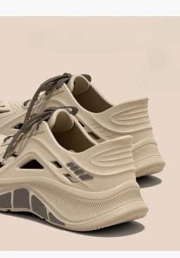 Thick soled perforated shoes for men summer new style driver's driving anti slip and anti odor soft bottom EVA sandals for men