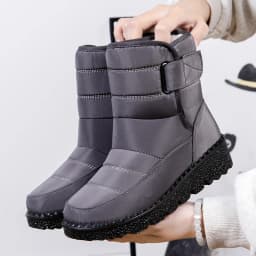 Windproof Waterproof Platform Snow Boots Women Keep Warm Thick Plush Winter Shoes Woman Non Slip Cotton Ankle Boots Plus Size 44
