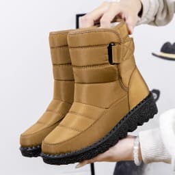 Windproof Waterproof Platform Snow Boots Women Keep Warm Thick Plush Winter Shoes Woman Non Slip Cotton Ankle Boots Plus Size 44