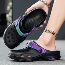 Summer Men's Hole Shoes Breathable Non-Slip Garden Shoes Baotou Sandals Dual-Purpose Beach Shoes Outdoor Leisure Slippers