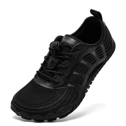 HOBIBEAR Wide Toe Barefoot Sneaker Unisex Non Slip Outdoor Athletic Shoes Elastic Band Beach Sneakers
