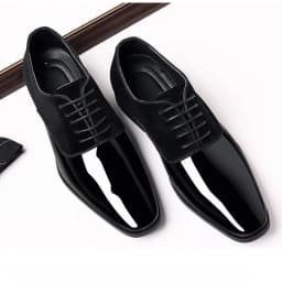 Men's formal wear new business leather shoes Men Casual Lace Up Formal Shoes Office Work Shoe for Male fashion Wedding Oxfords