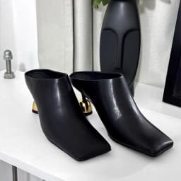 Retro Square Headed Wine Glasses and Slippers for Women in Summer 2025, New Style for Wearing Half Drag High Heels for Women
