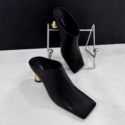 Retro Square Headed Wine Glasses and Slippers for Women in Summer 2025, New Style for Wearing Half Drag High Heels for Women