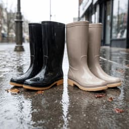 Non-slip Women's Long Rain Boots Waterproof High-Top Garden Rain Shoes Durable Lightweight Water Shoes For Outdoors,Kitchen,Work