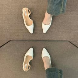 Brand luxury designer fashion PU leather design ladies summer new style pointed toe low heel women sandals non-slip flat shoes