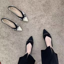 Fashionable Hot Selling New Comfortable Large Pize Women's Shoes Spring/Autumn Elegant Pointed Sexy Bow Banquet Mary Jane Shoes