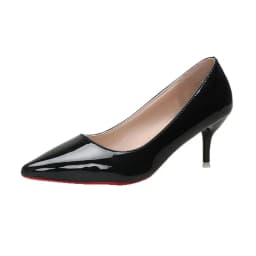 Sexy Pointed Toe Patent Leather High Heels Temperament Girl Sole Party Dress Stiletto Pumps Classic Black Work Single Shoes