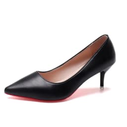 Sexy Pointed Toe Patent Leather High Heels Temperament Girl Sole Party Dress Stiletto Pumps Classic Black Work Single Shoes