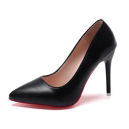 Sexy Pointed Toe Patent Leather High Heels Temperament Girl Sole Party Dress Stiletto Pumps Classic Black Work Single Shoes