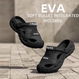 2026 Summer Hot Sale Men's EVA Sandals Summer Thick Soft Soled Outdoor Wear Beach Casual Sports Perforated Shoes Plus Size 48-49