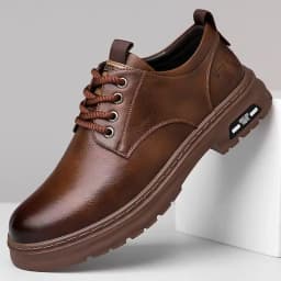 2026 Autumn Men Business Casual Soft Leather Shoes Comfortable Sole British Style Fashion Work Shoes
