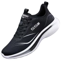 Men Breathable Mesh Running Shoes Lightweight Non Slip Soft Sole Casual Sneakers for Spring Summer
