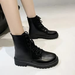 New Solid Color Simple Cross-strap Fashionable Women's Shoes Plus Velvet Warm Casual and Comfortable Short Boots Chaussure Femme