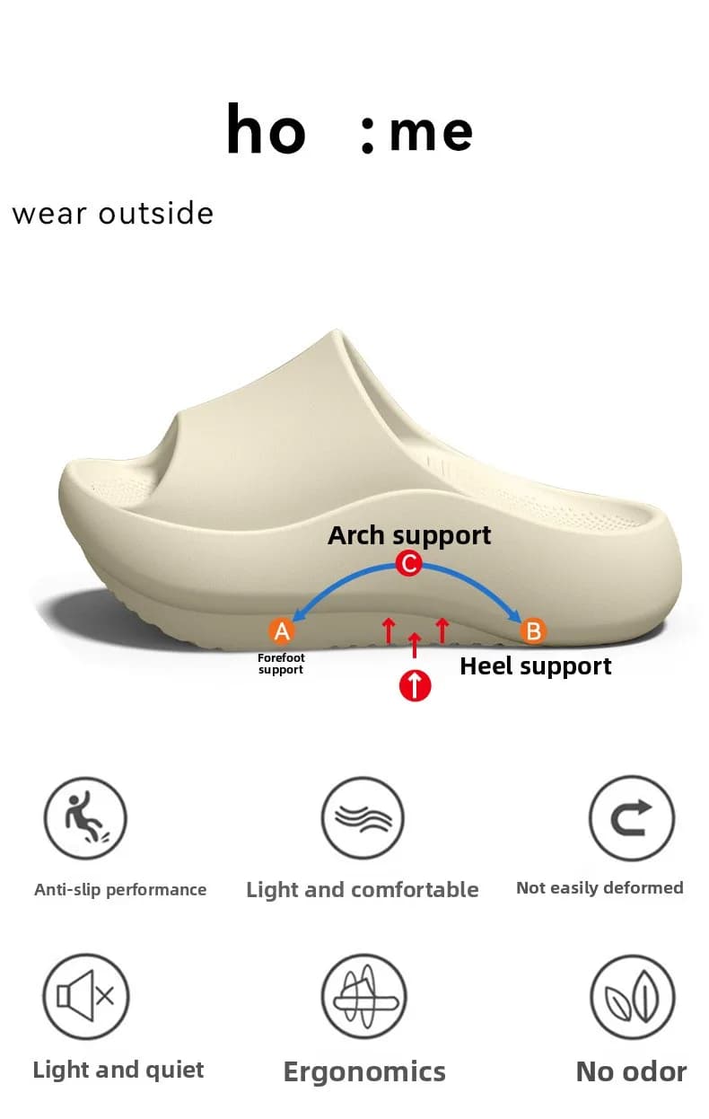German arch support negative heel slippers for women, summer 2026 new indoor home flat foot correction sandals for men