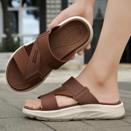 Summer New Men's Sandals Outdoor Fashion, Comfortable Thick Soled Casual Shoes Large Size Lightweight Non Slip Walking Slippers