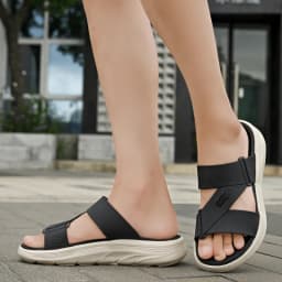 Summer New Men's Sandals Outdoor Fashion, Comfortable Thick Soled Casual Shoes Large Size Lightweight Non Slip Walking Slippers