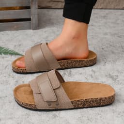 Men's One-Strap Sandals: Waterproof, Anti-Slip, Thick-Soled, Wear-Resistant, Soft-Soled, Comfortable, Everyday Slip-On Sandals.