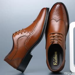 Large size fashionable men's office formal shoes low cut daily comfortable pointed multifunctional men's wedding men's shoes