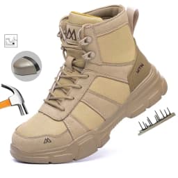 Lightweight Protection Safety Shoes Men Steel Toe Anti Smash Work Shoes Anti-puncture Indestructible Man Safety Boots Outdoor