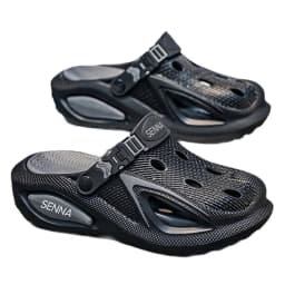 7CM Thick Soled Perforated Shoes for Men's Summer Outerwear 2026 New Thick Soled Wear-Resistant and Non Slip Sandals