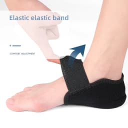 Silicone Height Increase Insoles for Men Women Heel Cup Shoe Pads for Plantar Fascitis Spurs Support Heel Lift Inserts Socks
