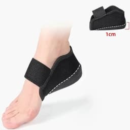 Silicone Height Increase Insoles for Men Women Heel Cup Shoe Pads for Plantar Fascitis Spurs Support Heel Lift Inserts Socks