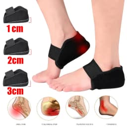 Silicone Height Increase Insoles for Men Women Heel Cup Shoe Pads for Plantar Fascitis Spurs Support Heel Lift Inserts Socks