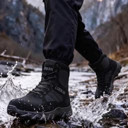 Men Military Tactical Boots Shock Absorbing Anti-Slip High Top Shoes For Hunting Trekking Daily Work Outdoor