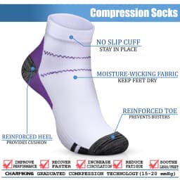 7Pairs/5Pairs Compression Socks Plantar Fasciitis Relief Foot Pads for Women Men Ankle Support Heel Spurs Pain Protector Socks