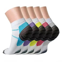 7Pairs/5Pairs Compression Socks Plantar Fasciitis Relief Foot Pads for Women Men Ankle Support Heel Spurs Pain Protector Socks