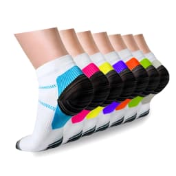 7Pairs/5Pairs Compression Socks Plantar Fasciitis Relief Foot Pads for Women Men Ankle Support Heel Spurs Pain Protector Socks