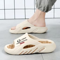 New Men's Massage Slippers Indoor Outdoor Sandals Beach Casual Shoes Comfortable Slides Men Women Home Slippers Big Size 46 47