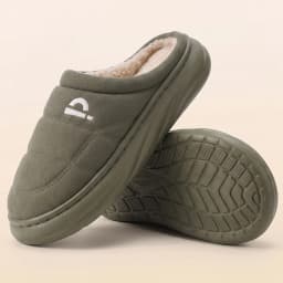 Wide Last Men's Arch Support Slippers EVA Thick Soled Shoes anti Slip Memory Cotton Pad Striped Design Winter Warm Home Shoes