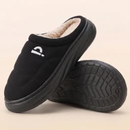 Wide Last Men's Arch Support Slippers EVA Thick Soled Shoes anti Slip Memory Cotton Pad Striped Design Winter Warm Home Shoes