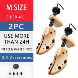 Repacego 1/2 Pc Wooden Shoe Trees Adjustable Shoe Stretcher Expander Men Women Unisex Length Width shoes Extender Keeper Heels