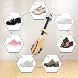 Repacego 1/2 Pc Wooden Shoe Trees Adjustable Shoe Stretcher Expander Men Women Unisex Length Width shoes Extender Keeper Heels