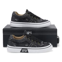 Personalized Spring and Autumn New Men's Shoes, Korean Style Fashionable Large Size Low-Top Casual Shoes, Denim Single Shoes, Versatile Sneakers