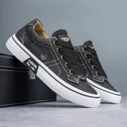Personalized Spring and Autumn New Men's Shoes, Korean Style Fashionable Large Size Low-Top Casual Shoes, Denim Single Shoes, Versatile Sneakers
