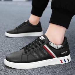 Men's Round Toe Casual Sports Shoes for Commuting, Simple Spring and Autumn Style, Lightweight, Breathable and Comfortable Men's