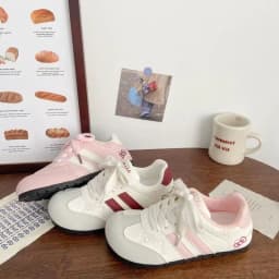 Women Sneakers Pink Cartoon Cat Print Girls Casual Shoes Round Toe Soft All‑Season Street Ladies Trainers Footwear Women's Shoes